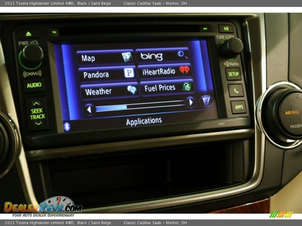 2013 Toyota Highlander Limited 4WD Black / Sand Beige Photo #19