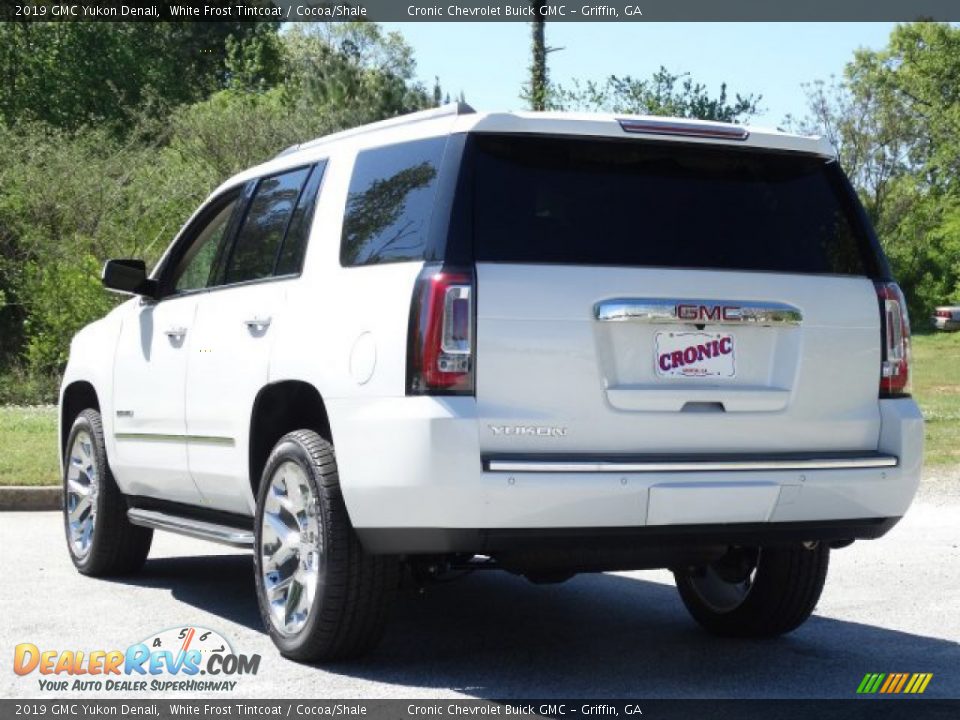 2019 GMC Yukon Denali White Frost Tintcoat / Cocoa/Shale Photo #6