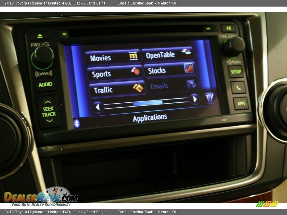 2013 Toyota Highlander Limited 4WD Black / Sand Beige Photo #20