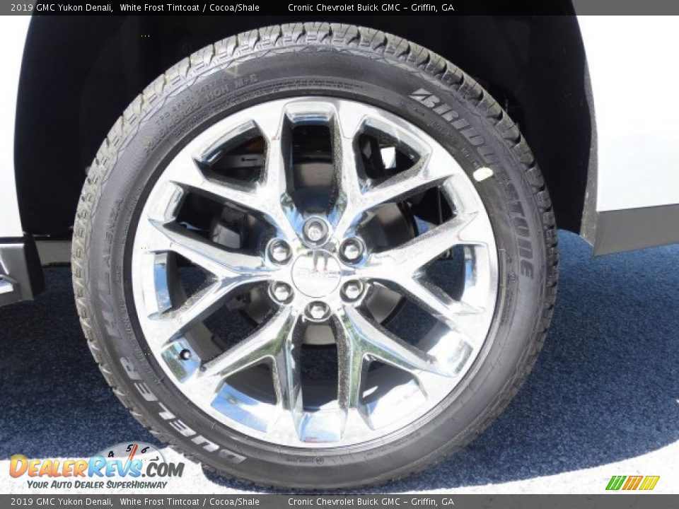 2019 GMC Yukon Denali White Frost Tintcoat / Cocoa/Shale Photo #10