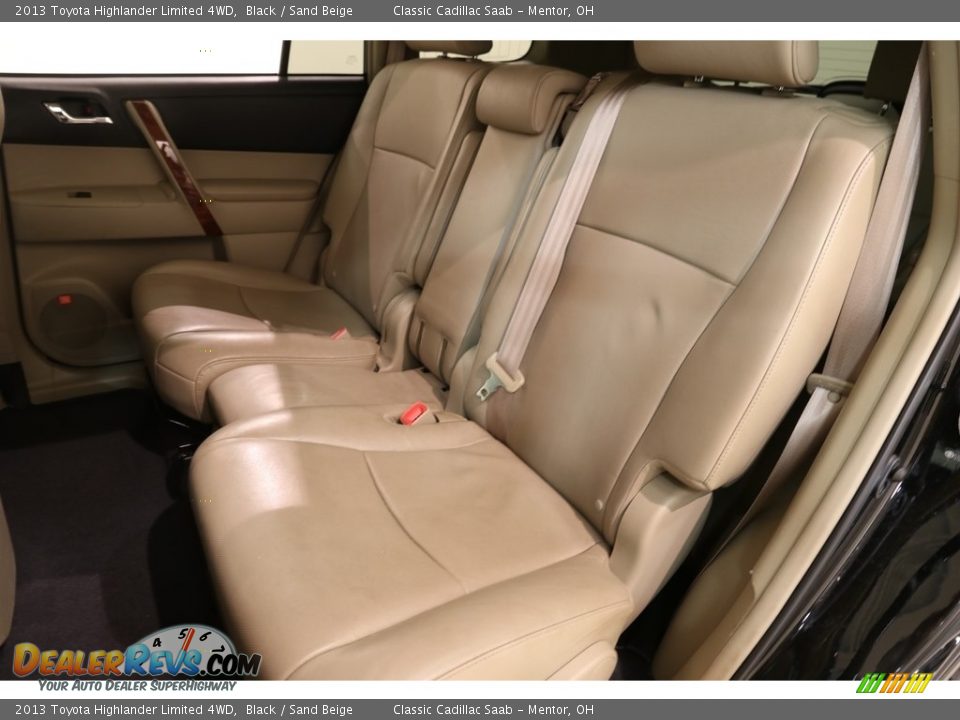 2013 Toyota Highlander Limited 4WD Black / Sand Beige Photo #27