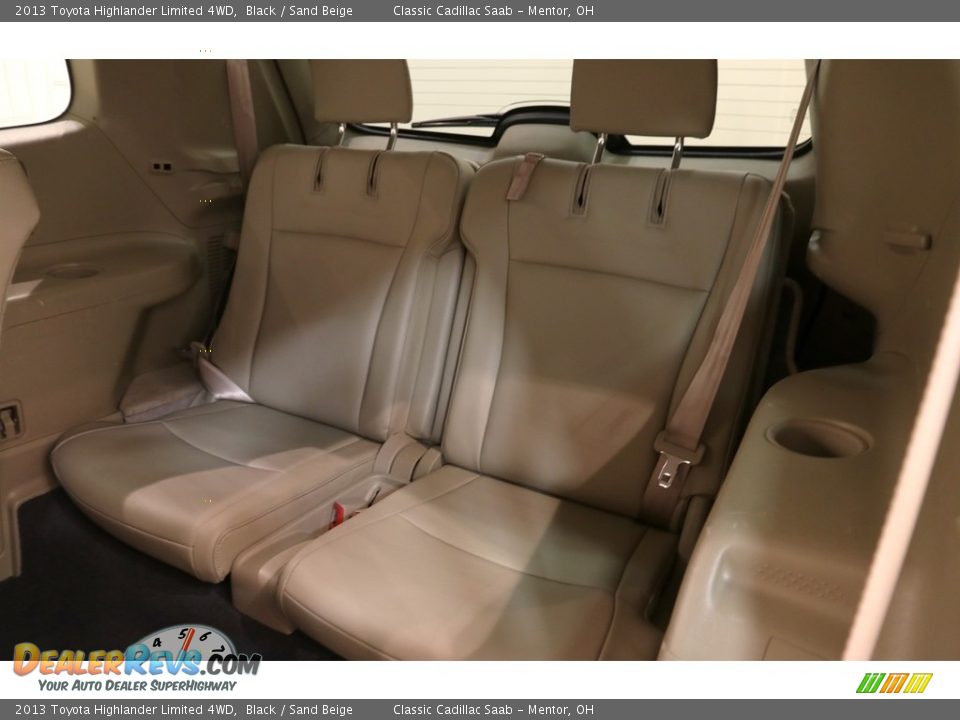 2013 Toyota Highlander Limited 4WD Black / Sand Beige Photo #28