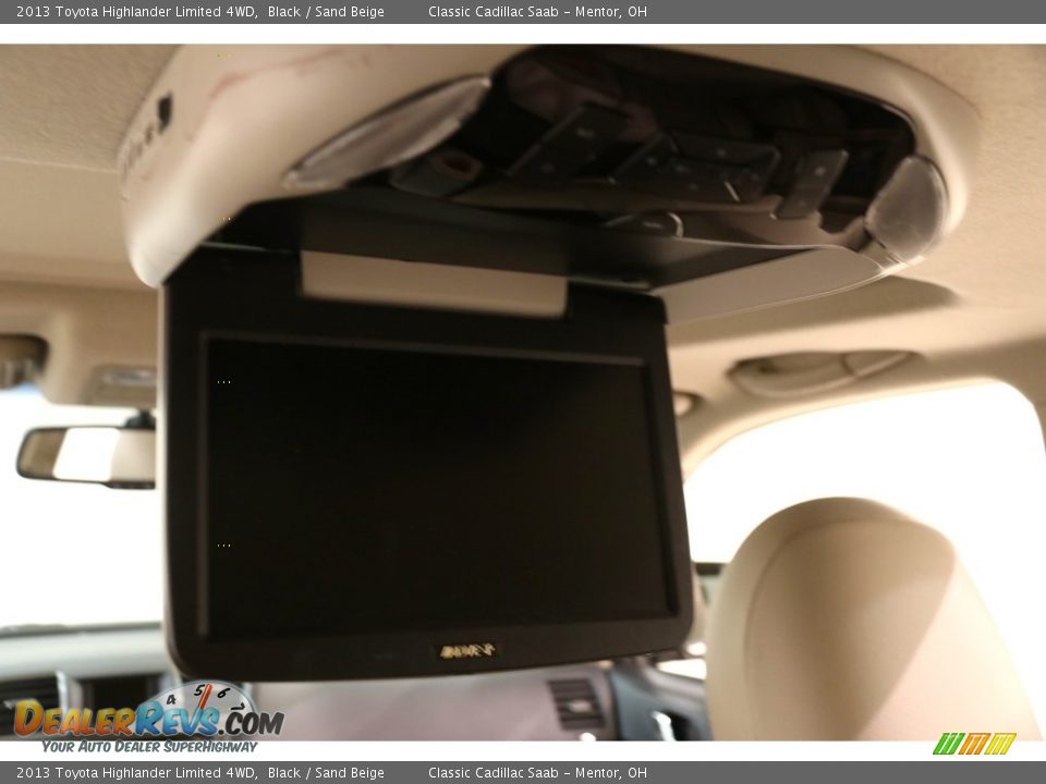 2013 Toyota Highlander Limited 4WD Black / Sand Beige Photo #29
