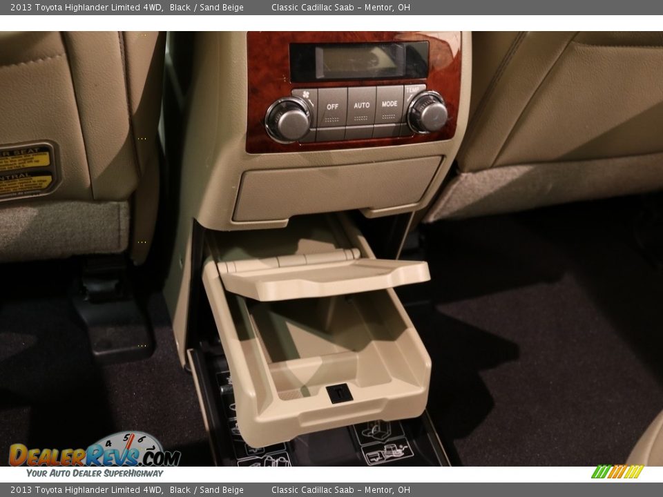 2013 Toyota Highlander Limited 4WD Black / Sand Beige Photo #30