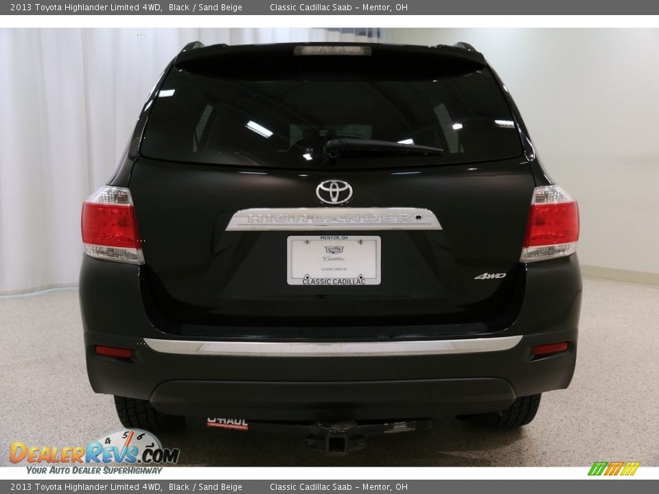 2013 Toyota Highlander Limited 4WD Black / Sand Beige Photo #31