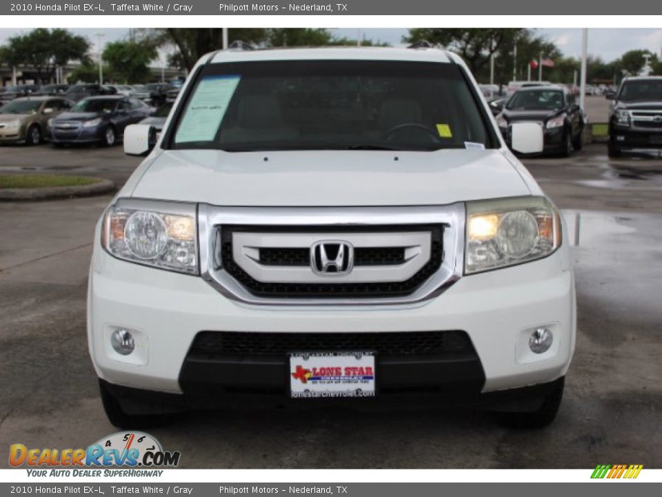 2010 Honda Pilot EX-L Taffeta White / Gray Photo #3