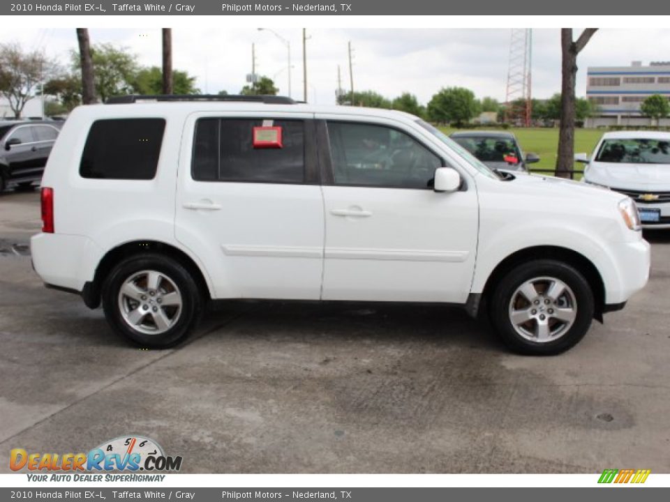 2010 Honda Pilot EX-L Taffeta White / Gray Photo #4