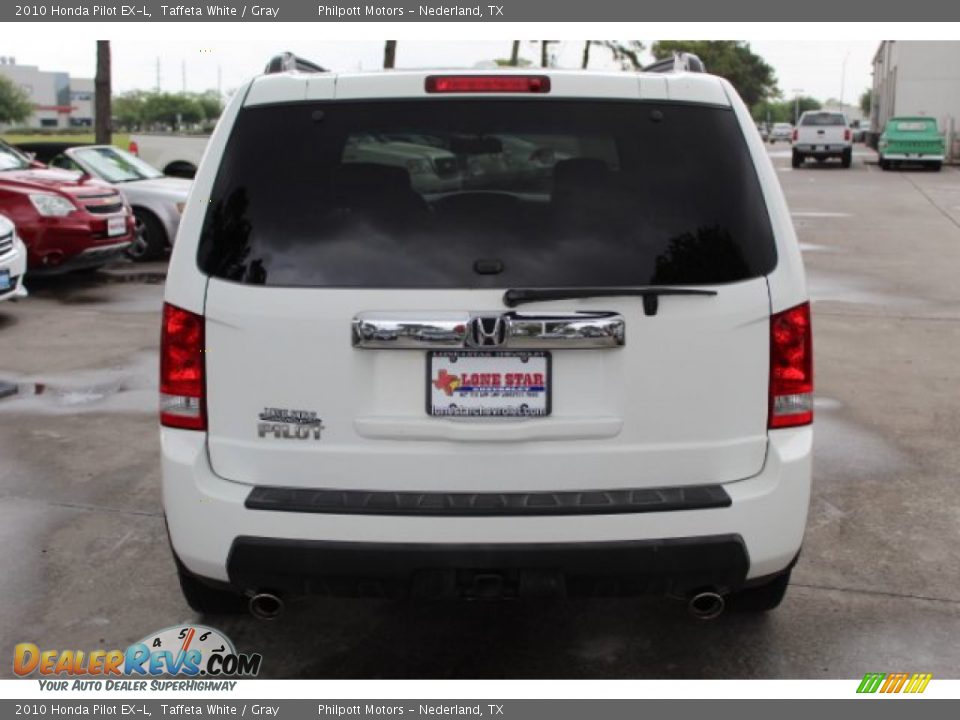 2010 Honda Pilot EX-L Taffeta White / Gray Photo #6