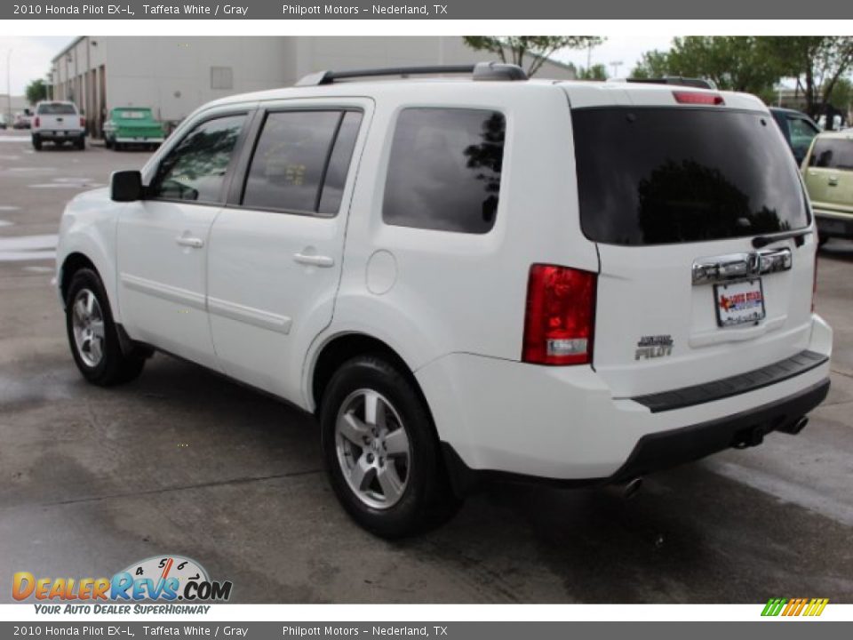 2010 Honda Pilot EX-L Taffeta White / Gray Photo #7