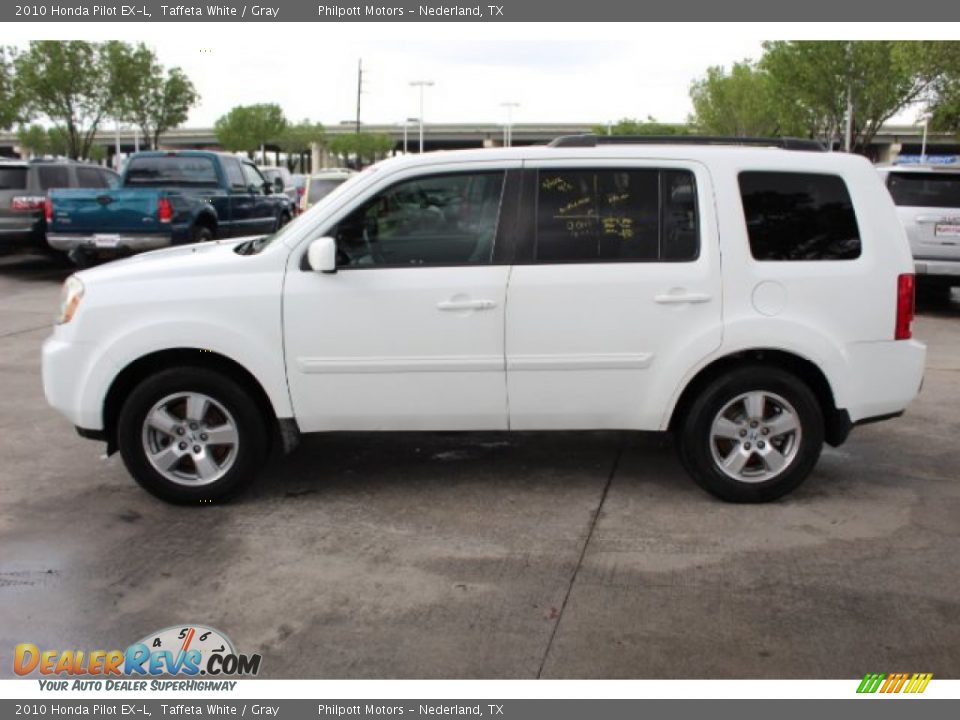 2010 Honda Pilot EX-L Taffeta White / Gray Photo #8
