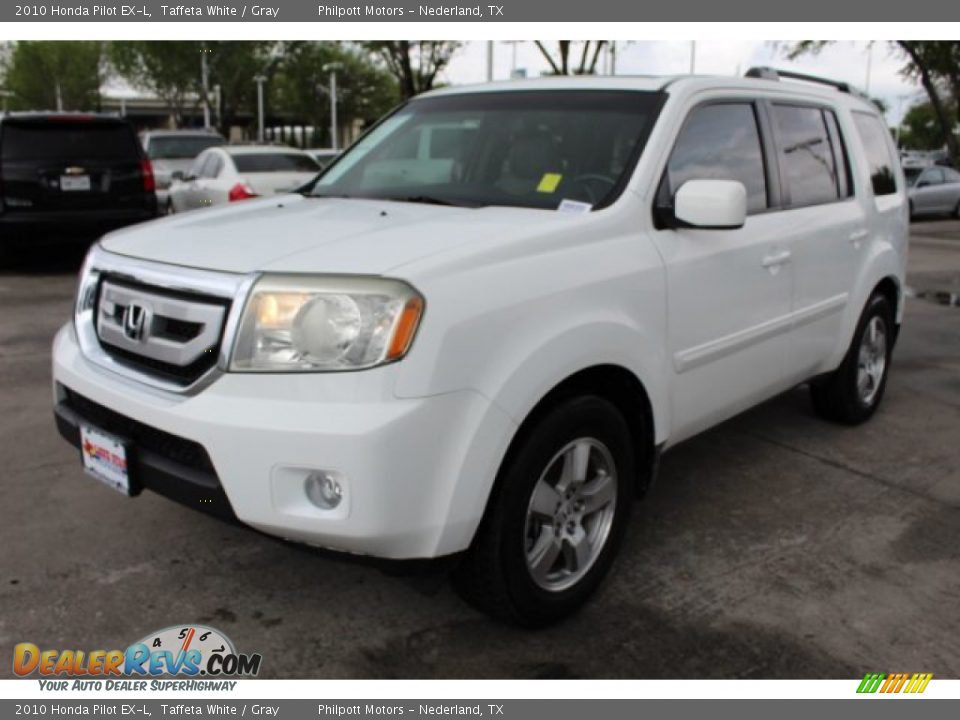 2010 Honda Pilot EX-L Taffeta White / Gray Photo #9