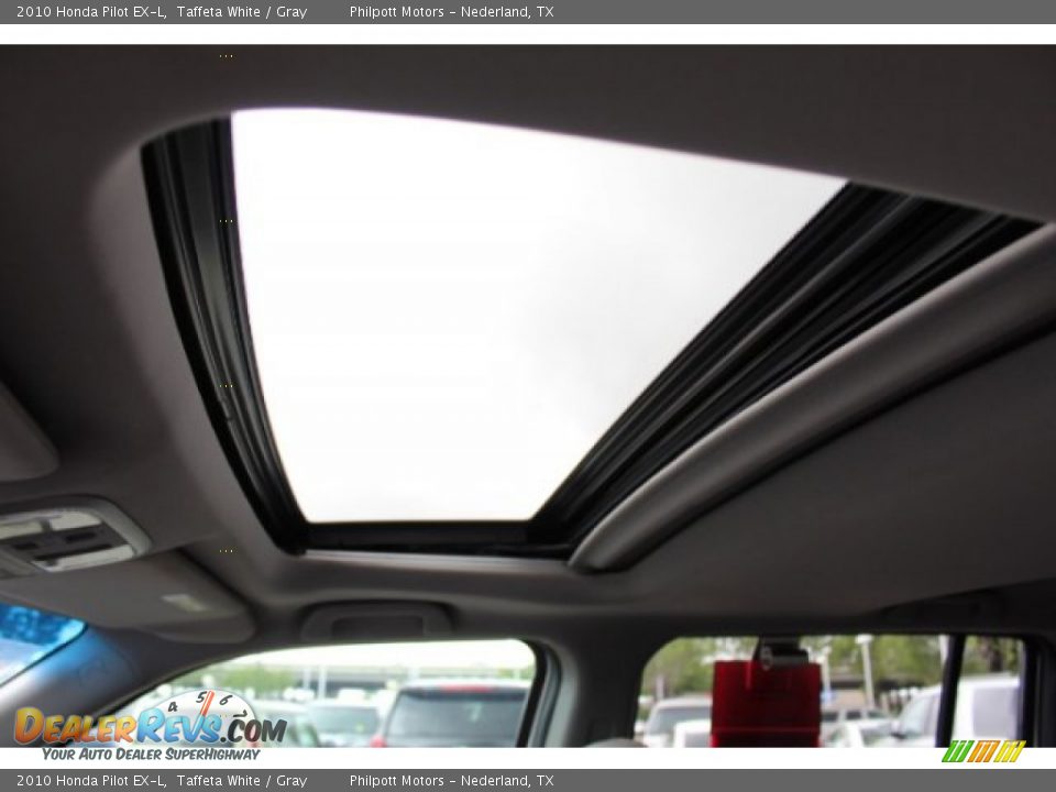 2010 Honda Pilot EX-L Taffeta White / Gray Photo #12