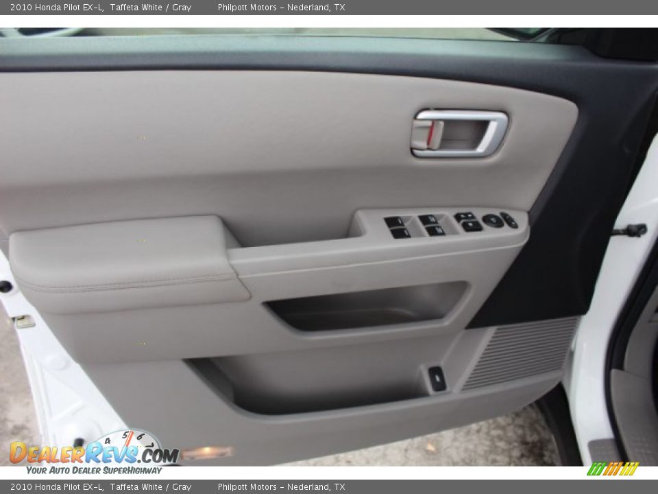 2010 Honda Pilot EX-L Taffeta White / Gray Photo #13