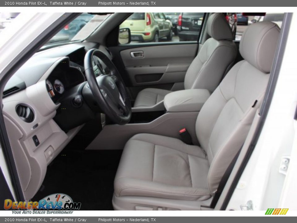 2010 Honda Pilot EX-L Taffeta White / Gray Photo #14