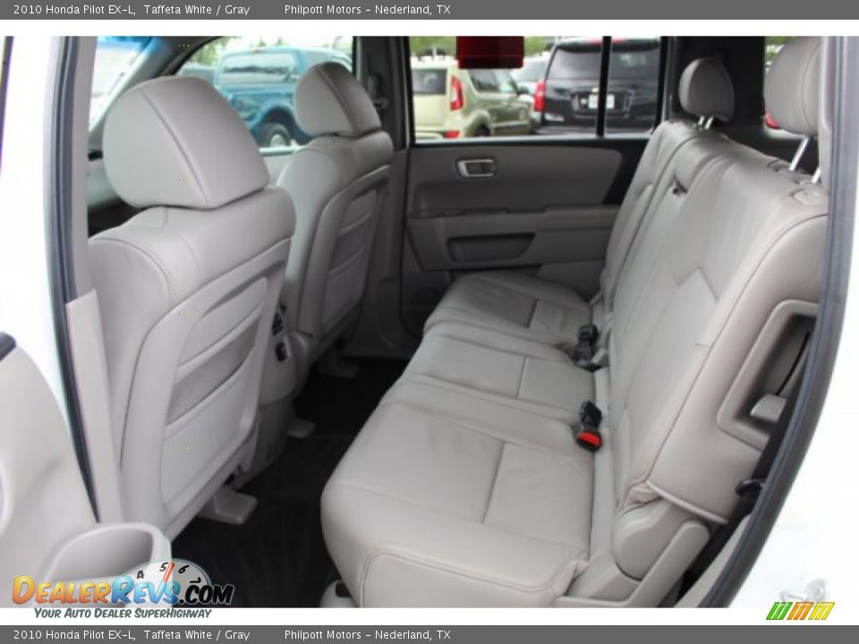 2010 Honda Pilot EX-L Taffeta White / Gray Photo #16