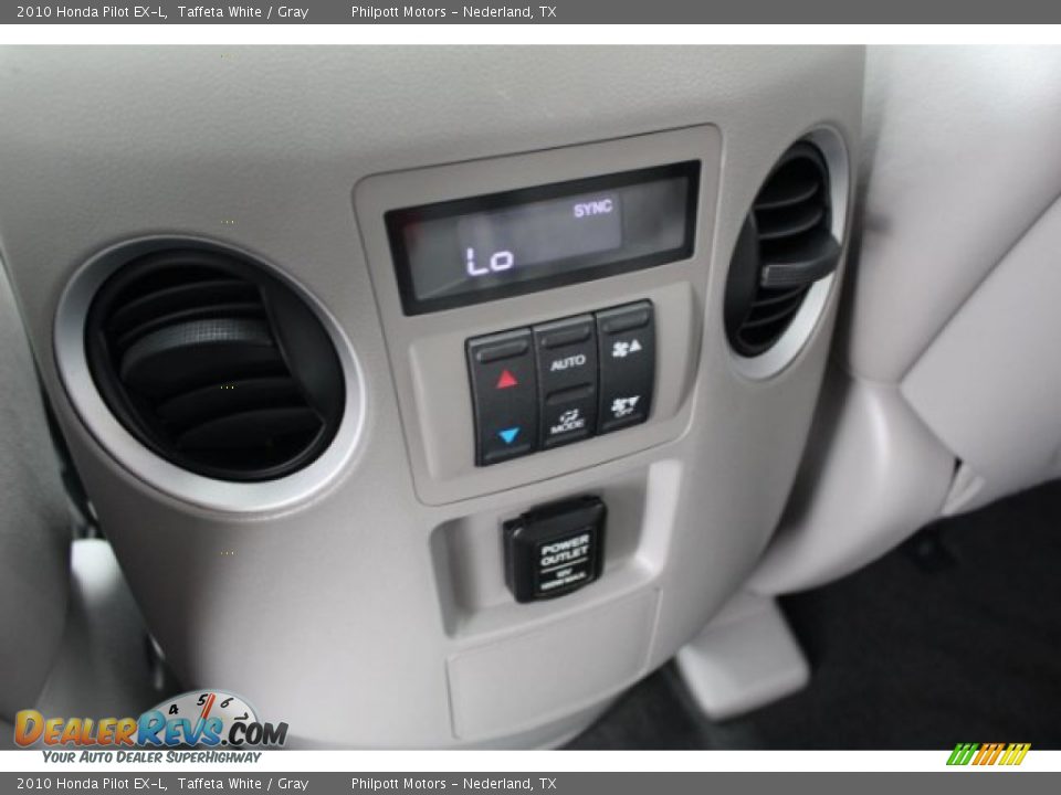 2010 Honda Pilot EX-L Taffeta White / Gray Photo #17