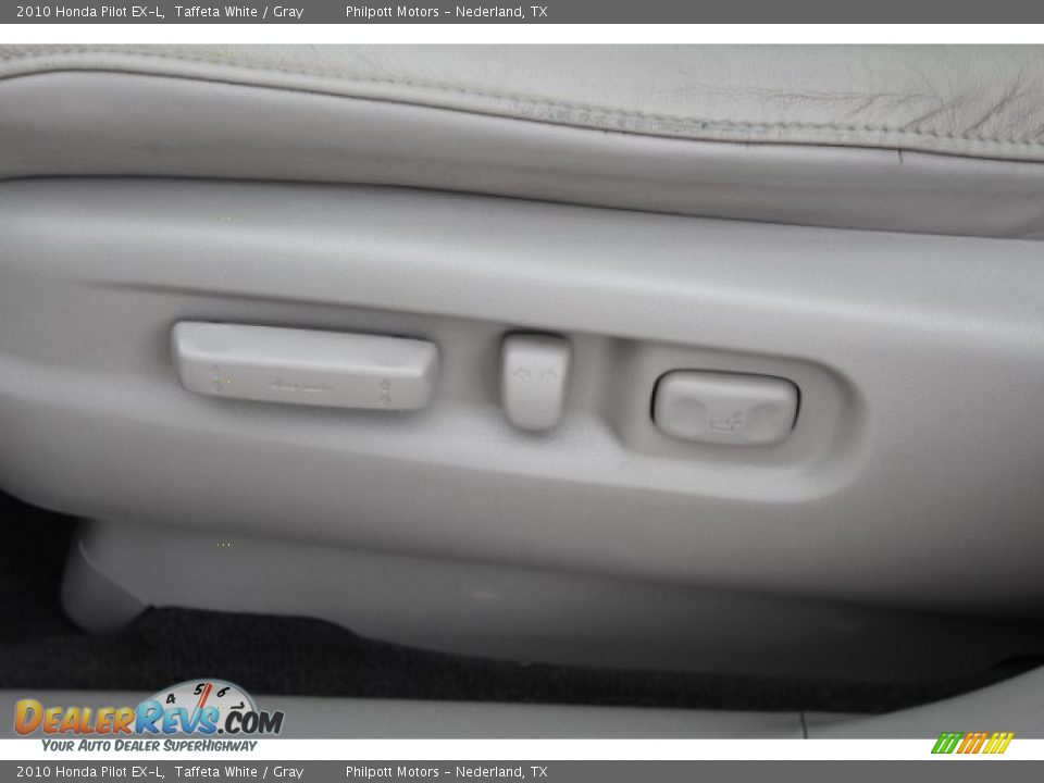 2010 Honda Pilot EX-L Taffeta White / Gray Photo #21