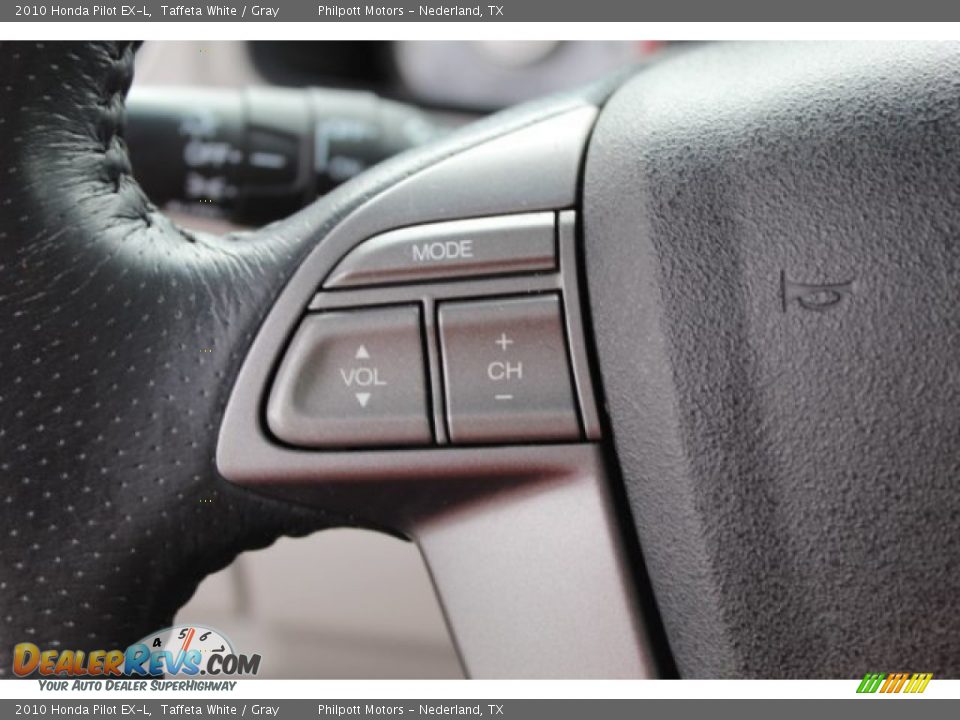 2010 Honda Pilot EX-L Taffeta White / Gray Photo #22