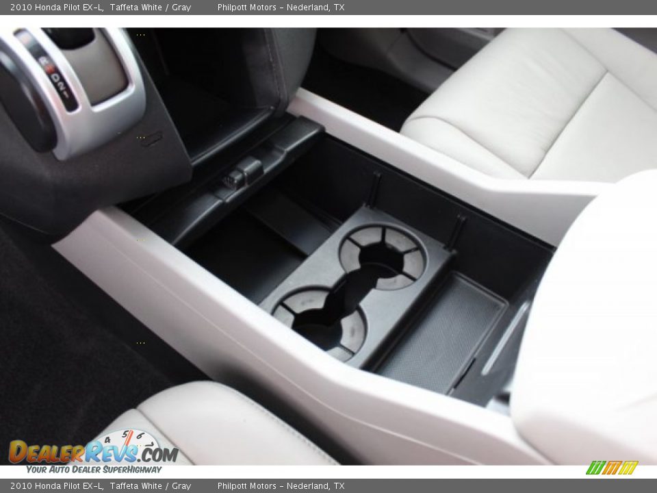 2010 Honda Pilot EX-L Taffeta White / Gray Photo #24