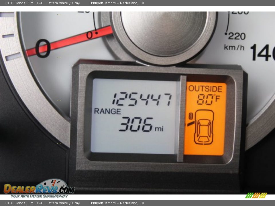 2010 Honda Pilot EX-L Taffeta White / Gray Photo #28