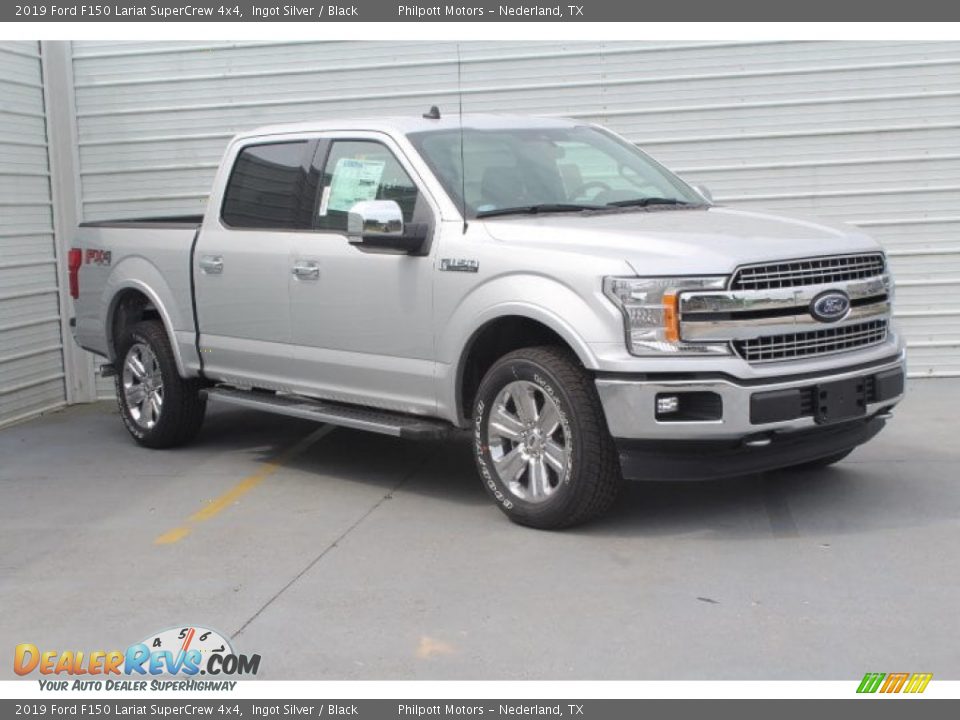 2019 Ford F150 Lariat SuperCrew 4x4 Ingot Silver / Black Photo #2