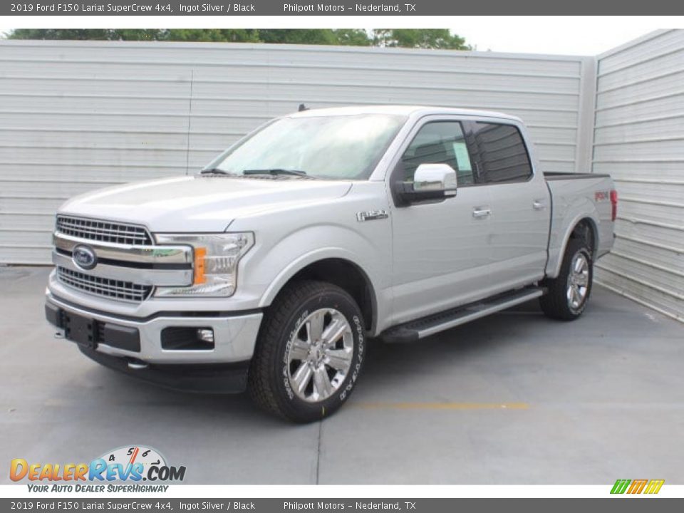 2019 Ford F150 Lariat SuperCrew 4x4 Ingot Silver / Black Photo #4