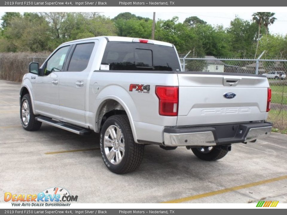 2019 Ford F150 Lariat SuperCrew 4x4 Ingot Silver / Black Photo #6