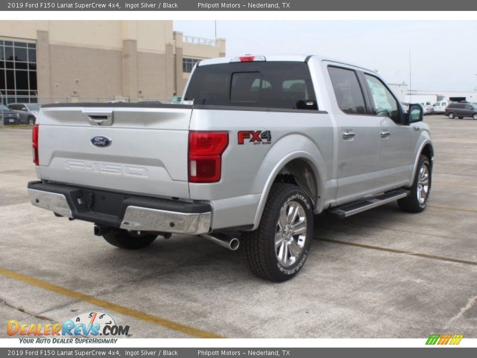 2019 Ford F150 Lariat SuperCrew 4x4 Ingot Silver / Black Photo #8