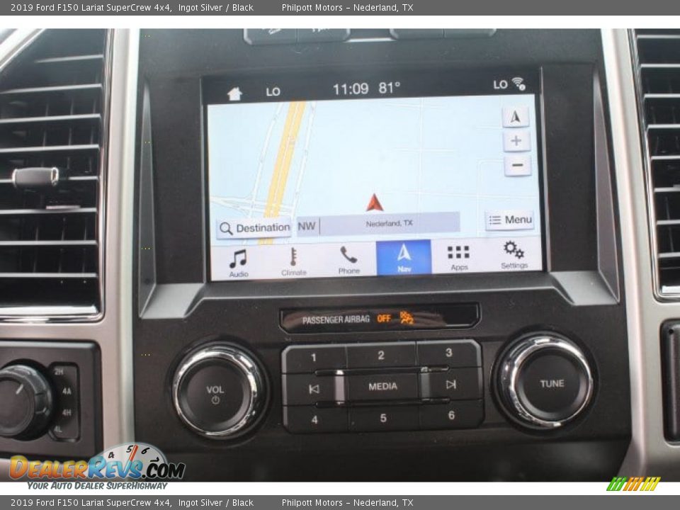 2019 Ford F150 Lariat SuperCrew 4x4 Ingot Silver / Black Photo #12