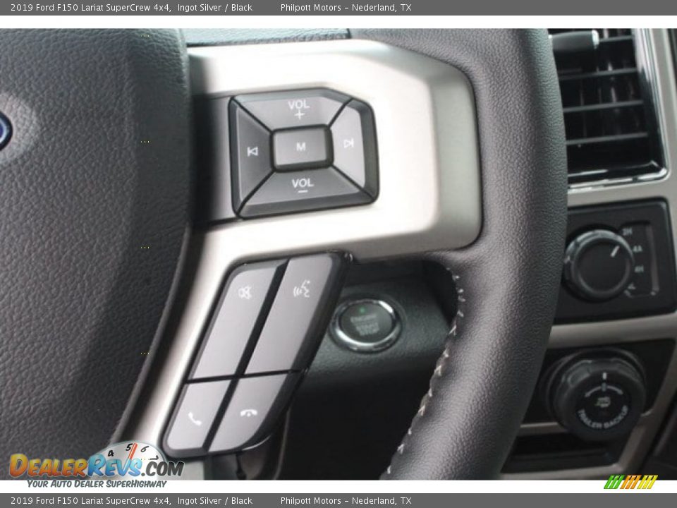 2019 Ford F150 Lariat SuperCrew 4x4 Ingot Silver / Black Photo #17