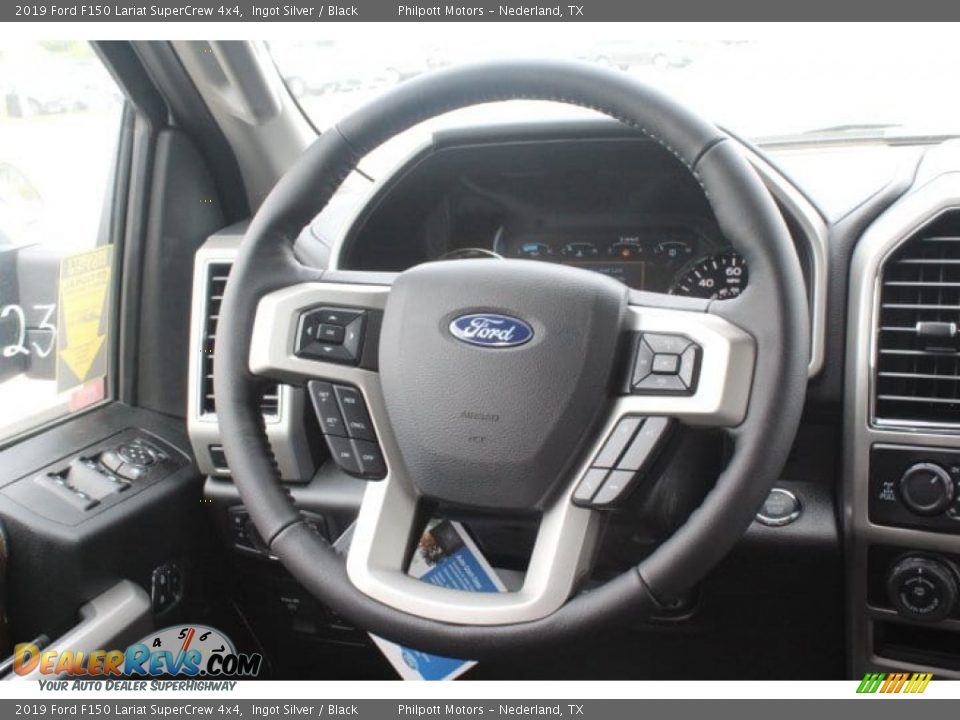 2019 Ford F150 Lariat SuperCrew 4x4 Ingot Silver / Black Photo #21