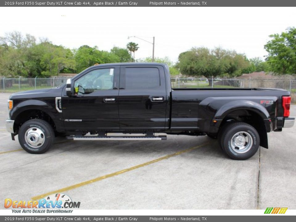 2019 Ford F350 Super Duty XLT Crew Cab 4x4 Agate Black / Earth Gray Photo #7