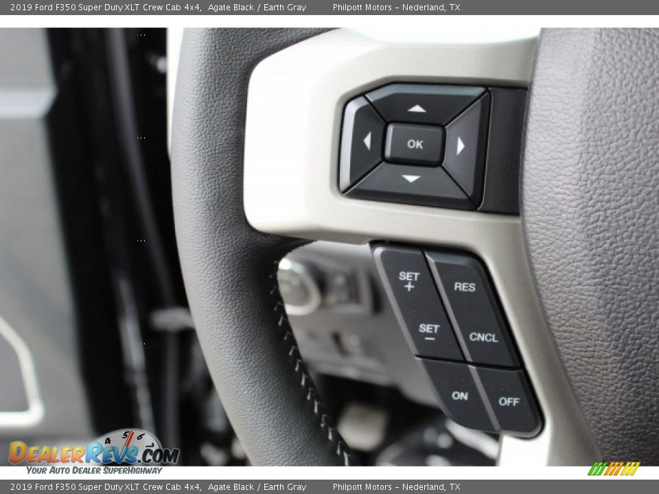2019 Ford F350 Super Duty XLT Crew Cab 4x4 Agate Black / Earth Gray Photo #11