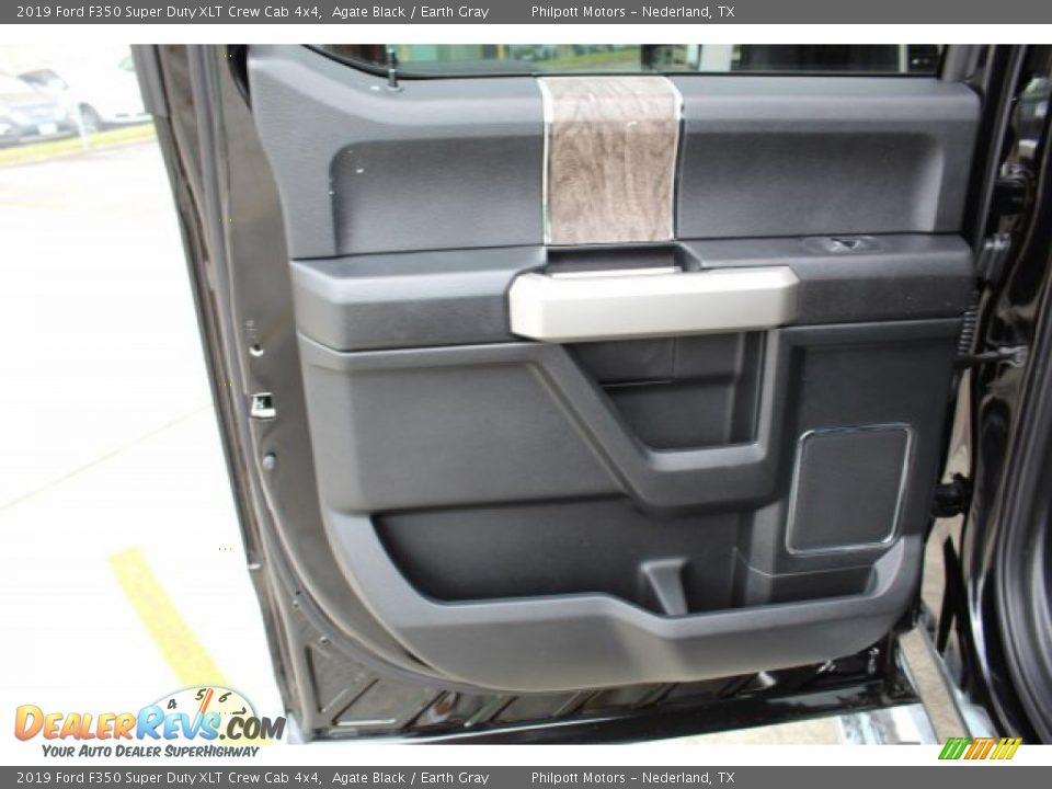 2019 Ford F350 Super Duty XLT Crew Cab 4x4 Agate Black / Earth Gray Photo #13