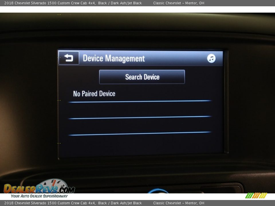 2018 Chevrolet Silverado 1500 Custom Crew Cab 4x4 Black / Dark Ash/Jet Black Photo #11