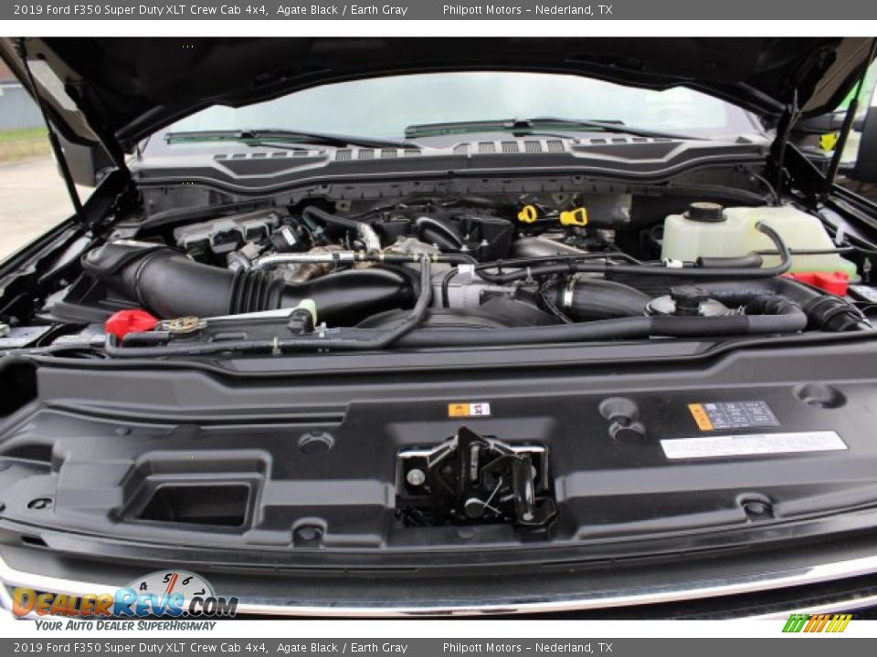 2019 Ford F350 Super Duty XLT Crew Cab 4x4 Agate Black / Earth Gray Photo #17