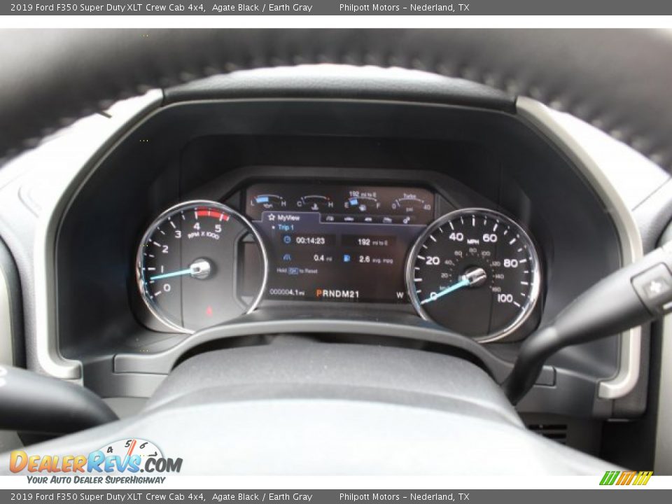 2019 Ford F350 Super Duty XLT Crew Cab 4x4 Agate Black / Earth Gray Photo #18