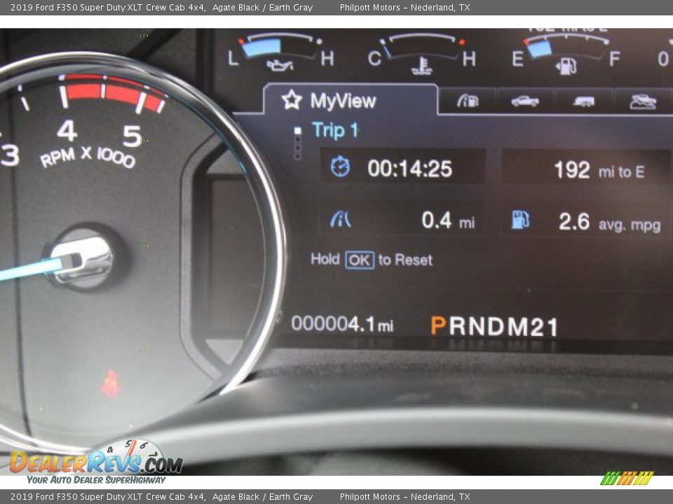 2019 Ford F350 Super Duty XLT Crew Cab 4x4 Agate Black / Earth Gray Photo #19