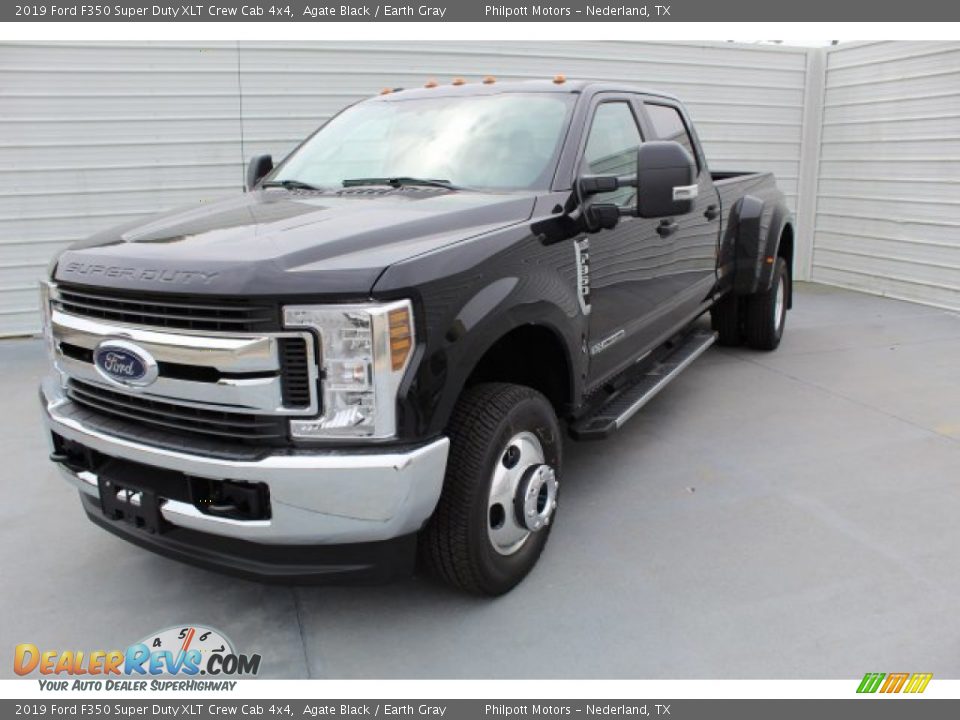 2019 Ford F350 Super Duty XLT Crew Cab 4x4 Agate Black / Earth Gray Photo #4
