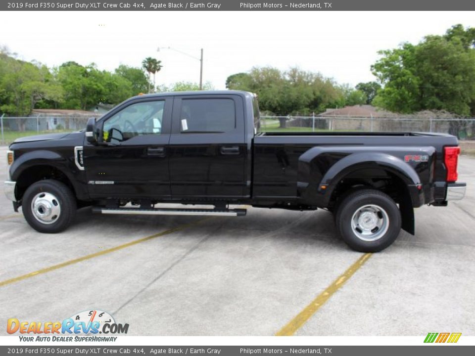 2019 Ford F350 Super Duty XLT Crew Cab 4x4 Agate Black / Earth Gray Photo #7