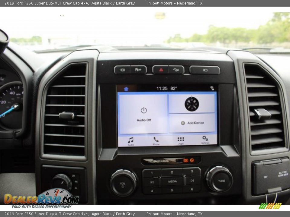 2019 Ford F350 Super Duty XLT Crew Cab 4x4 Agate Black / Earth Gray Photo #10