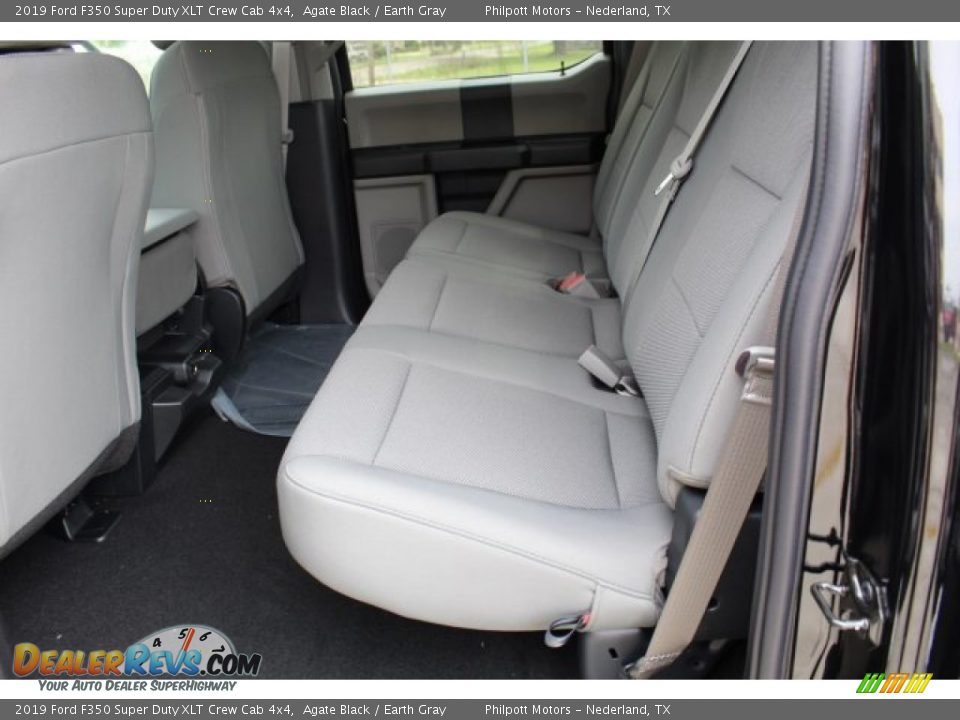 2019 Ford F350 Super Duty XLT Crew Cab 4x4 Agate Black / Earth Gray Photo #14