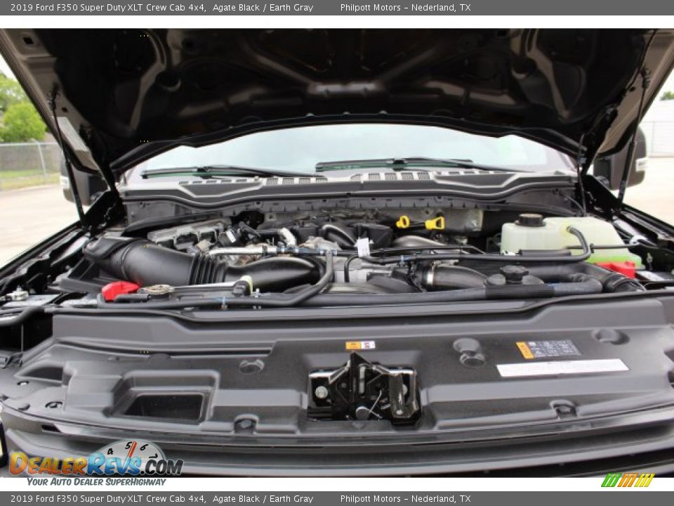 2019 Ford F350 Super Duty XLT Crew Cab 4x4 Agate Black / Earth Gray Photo #16