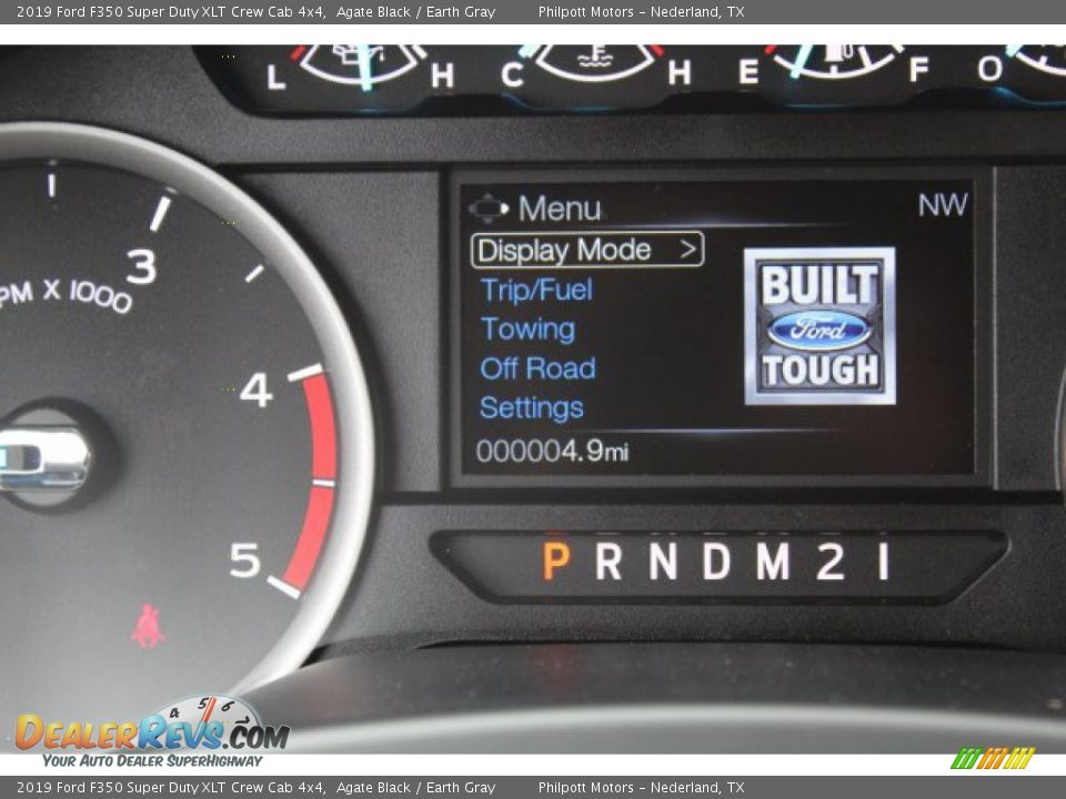 2019 Ford F350 Super Duty XLT Crew Cab 4x4 Agate Black / Earth Gray Photo #20