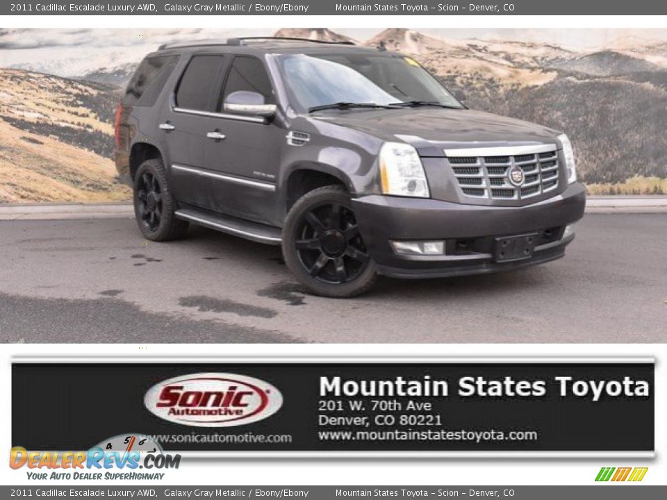 2011 Cadillac Escalade Luxury AWD Galaxy Gray Metallic / Ebony/Ebony Photo #1