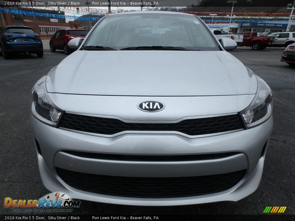 2019 Kia Rio S 5 Door Silky Silver / Black Photo #8