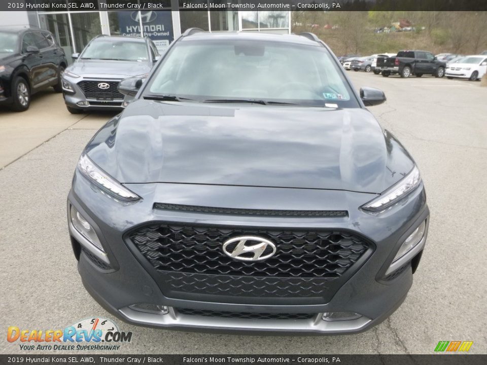 2019 Hyundai Kona SEL AWD Thunder Gray / Black Photo #4