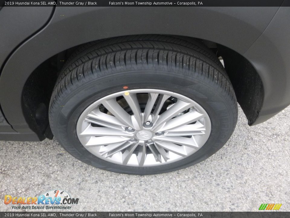 2019 Hyundai Kona SEL AWD Thunder Gray / Black Photo #7