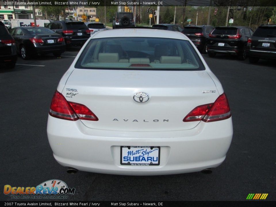 2007 Toyota Avalon Limited Blizzard White Pearl / Ivory Photo #7