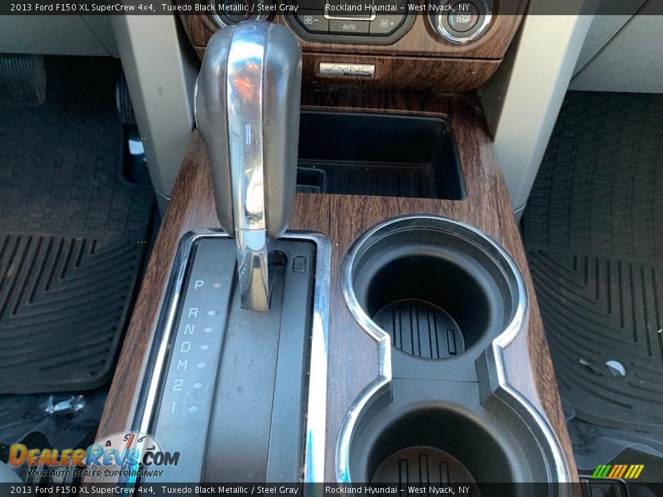 2013 Ford F150 XL SuperCrew 4x4 Tuxedo Black Metallic / Steel Gray Photo #13